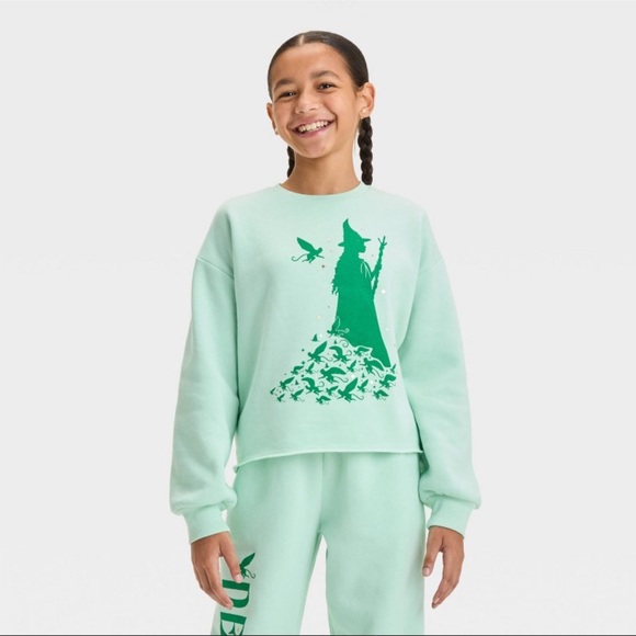 Wicked Elphaba sweatshirt in mint green - Picture 3 of 3